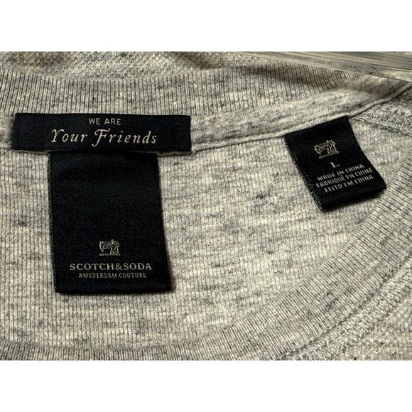 Scotch & Soda Long Sleeve Gray Pullover, Size L - Picture 5 of 6